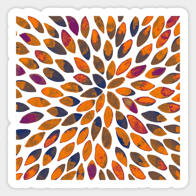 Watercolor brush strokes - autumn palette Sticker by wackapacka